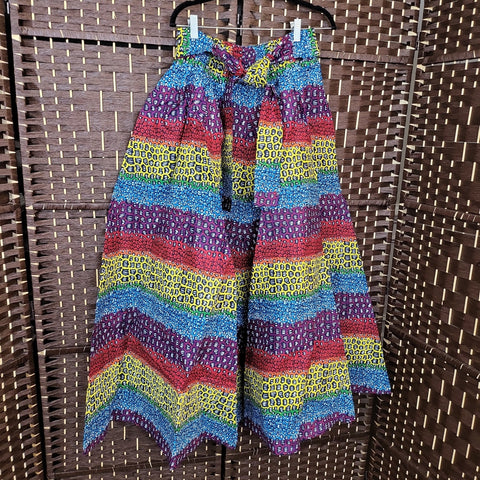 01.21.24 African Skirt OSFM (S-XL) AnPrtRedBluYel NEW