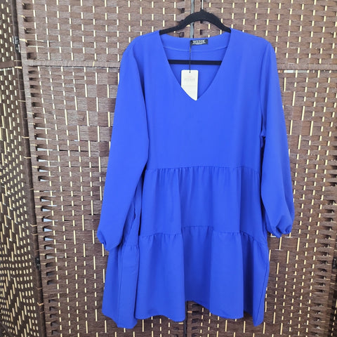 02.05.24 NCLOOK (2X) RoyalBlue Baby Doll Dress NEW