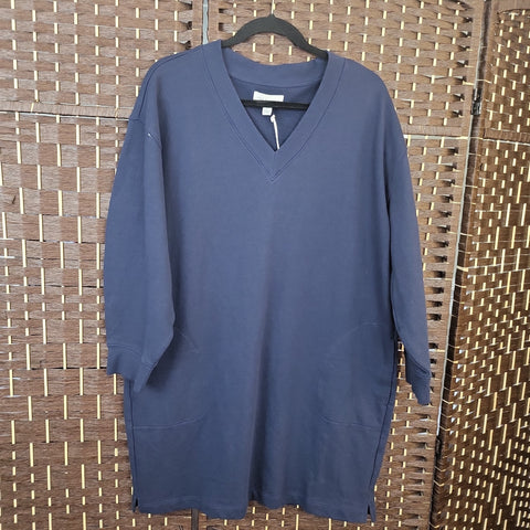 02.05.24 FreeAssemb (L) Sweatshirt Dress NavyBlue NEW