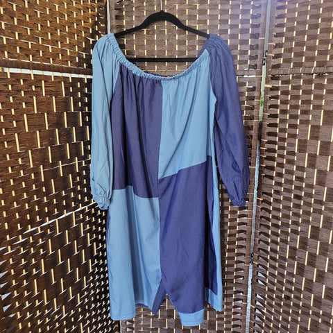 04.12.24 ChicMe (XL) ColBlock Blue Romper NEW