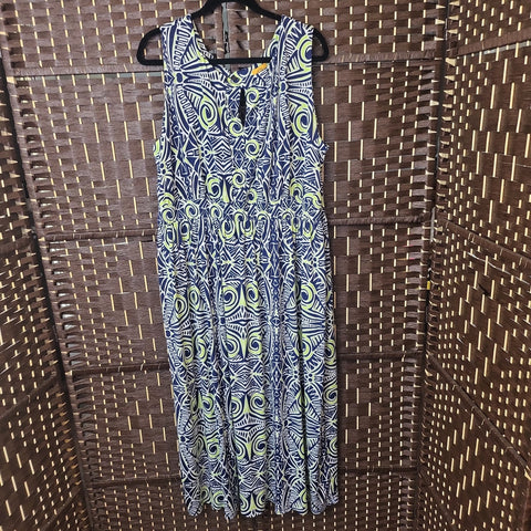 05.21.24 RubyRd (2X) Maxi Dress BluGrnWht