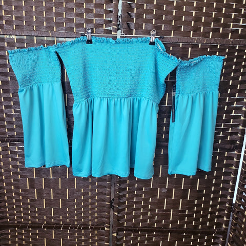 05.21.24 Love83 Halter OffShould Sleeves Top NEW