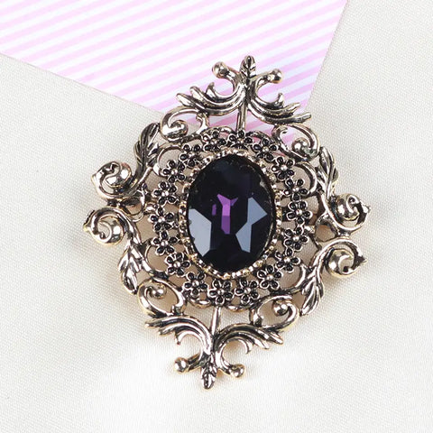 04.15.24  Brooch Vintage Amethyst Unisex NEW