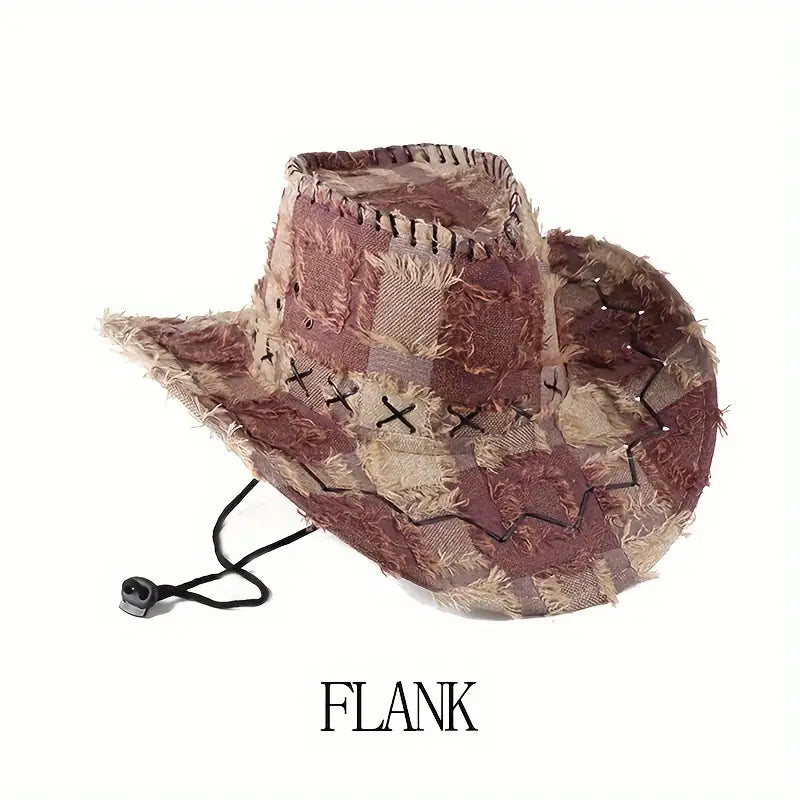 03.24.24 Hat Cowboy Plaid Pattern NEW