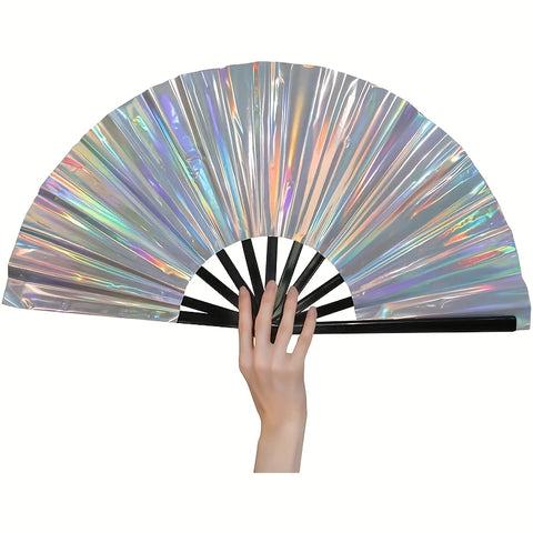 04.29.25 Fan Metallic Silver Large NEW