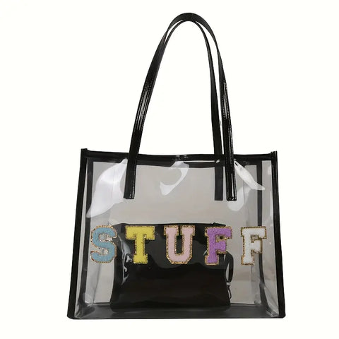 07.12.24 Game Day Tote Clear Stuff Bag wPurse NEW