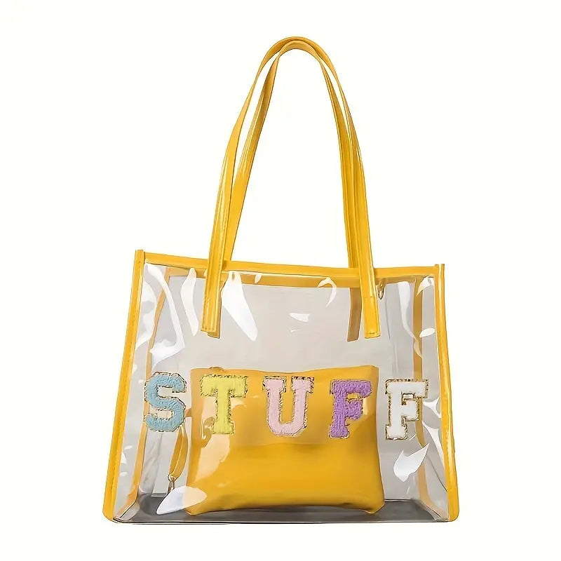 07.12.24 Game Day Tote Clear Stuff Bag wPurse NEW