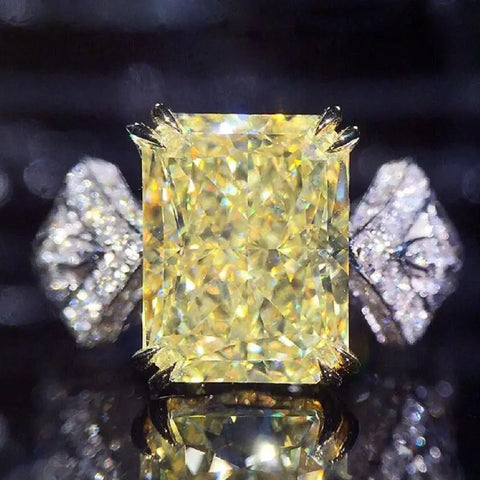 4.27.23 Jewelry Zircon Ring Yellow Solitaire