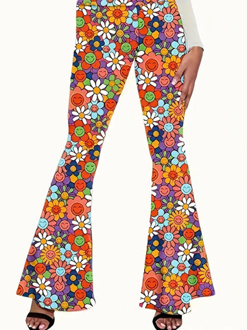 05.23.24  Pants (14) Bell Bottoms Org Floral 70's  NEW