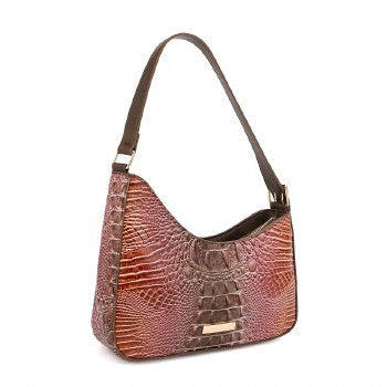 05.13.25 Purse AH Faux Croc Brown New