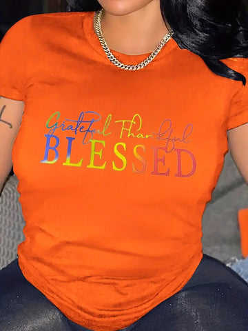 6.3.23 T-Shirt Org GratThankBless  NEW