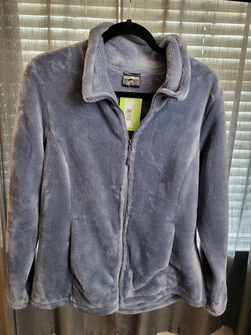 07.30.24 MB (L)  32Heat Grey Fuzzy Zip Up Jacket