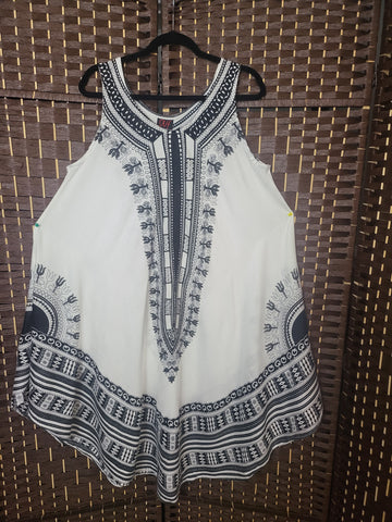 05.14.25 NF Umbrella Dress (OS=M-2X) Tribal Print NEW
