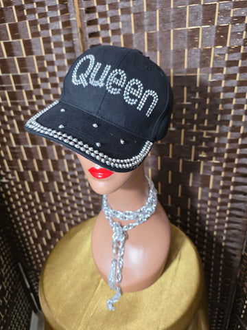 10.08.25 MaddHatter (OSFM) Blk w/Silv Seq Cloth QUEEN BBCap NEW