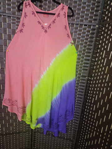 05.14.25 NF Umbrella Dress (OS=M-2X) PeacGrnPurp NEW