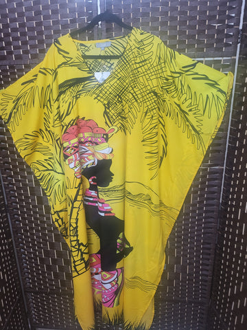 8.12.25 JGEE OSFM Kaftan Yellow wBlk Lady NEW