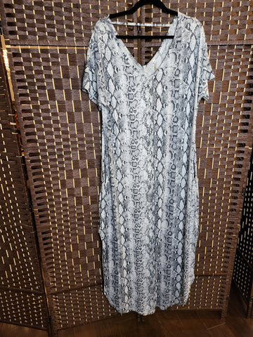 09.24.24 Grecerelle (XL) Snake Print Maxi Dress NEW