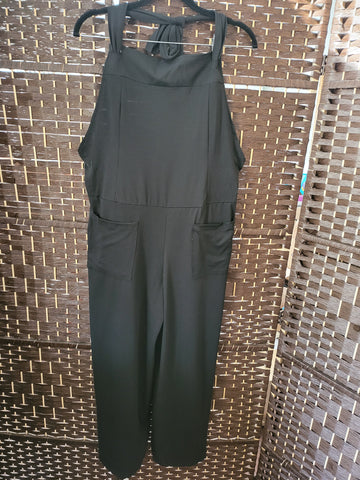 04.30.25 DD (2X-3X) Jumper Black Wide Legs NEW