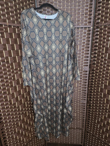 10.07.24 NovaFash (OSFM-L-3X) Leopard Bubble Dress NEW