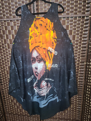 05.14.25 NF Umbrella Dress (OS=M-2X)BlkOrg LadyFace ProudBeautBold New