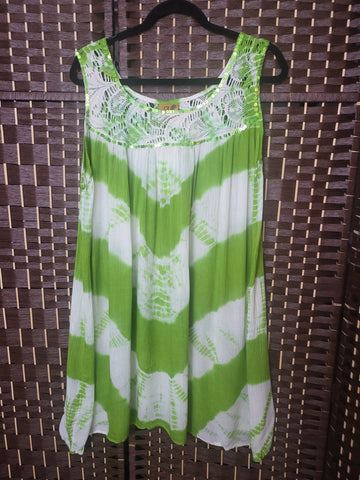 05.14.25 NF TyeDye Dress (OS=S-M)  GrnWht wSeq NEW