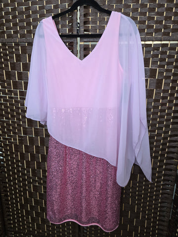 10.08.25 (L) Pink Chiffon Seq Bottom NEW