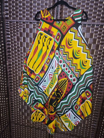 05.14.25 NF Umbrella Dress (OS=M-2X)RedYelBlk Tiki WaterLadies NEW
