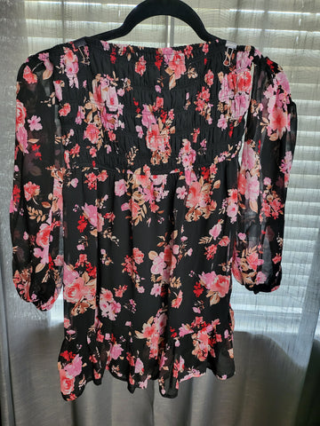 07.30.24 MB LilyRose (XS) Floral OffShould Dress NEW