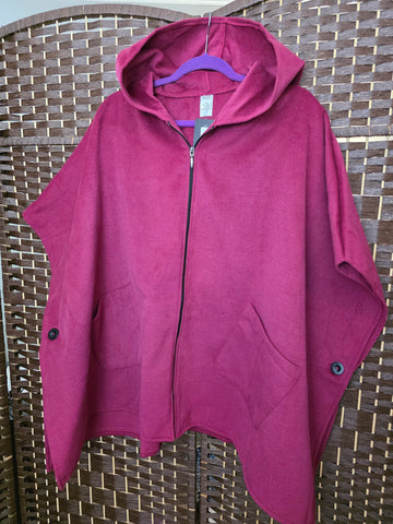 10.08.25 Burg (L) Hooded Poncho NEW