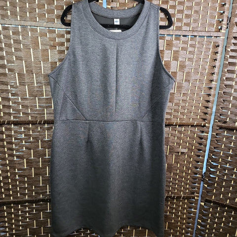 3.8.23 DD OldNavy (XXL) Grey Knit SweatShirt Dress NEW